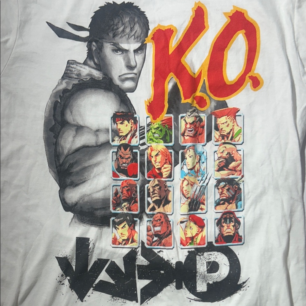 Capcom Street Fighter Ryu K.O. Character Select Graphic T-Shirt - Picture 3 of 3